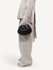 St Agni Black Lattice Weave Mini Bon Bon Bag - Image 2 of 3