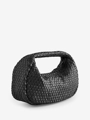 St Agni Black Lattice Weave Mini Bon Bon Bag - Image 5 of 9