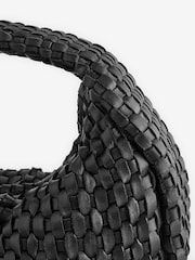 St Agni Black Lattice Weave Mini Bon Bon Bag - Image 9 of 9