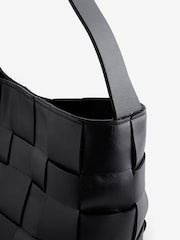 St Agni Black Woven Mini Tote - Image 10 of 10