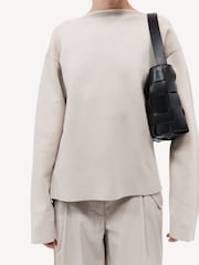 St Agni Black Woven Mini Tote - Image 2 of 4