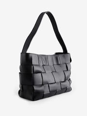 St Agni Black Woven Mini Tote - Image 7 of 10