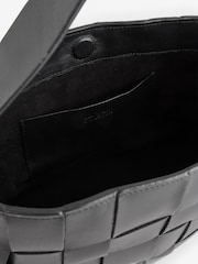 St Agni Black Woven Mini Tote - Image 8 of 10