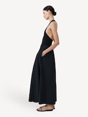 St Agni Black Plunge Neck Dress - Image 3 of 7