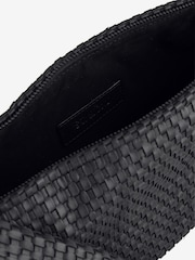 St Agni Black Lattice Weave Crescent Bag - Image 7 of 9