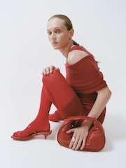 St Agni Red Soft Bon Bon Bag - Image 11 of 12