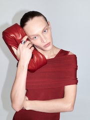 St Agni Red Soft Bon Bon Bag - Image 12 of 12