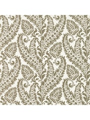 Clarke & Clarke Gilver Ivory Marianne Regale Wallpaper Sample - Image 1 of 1