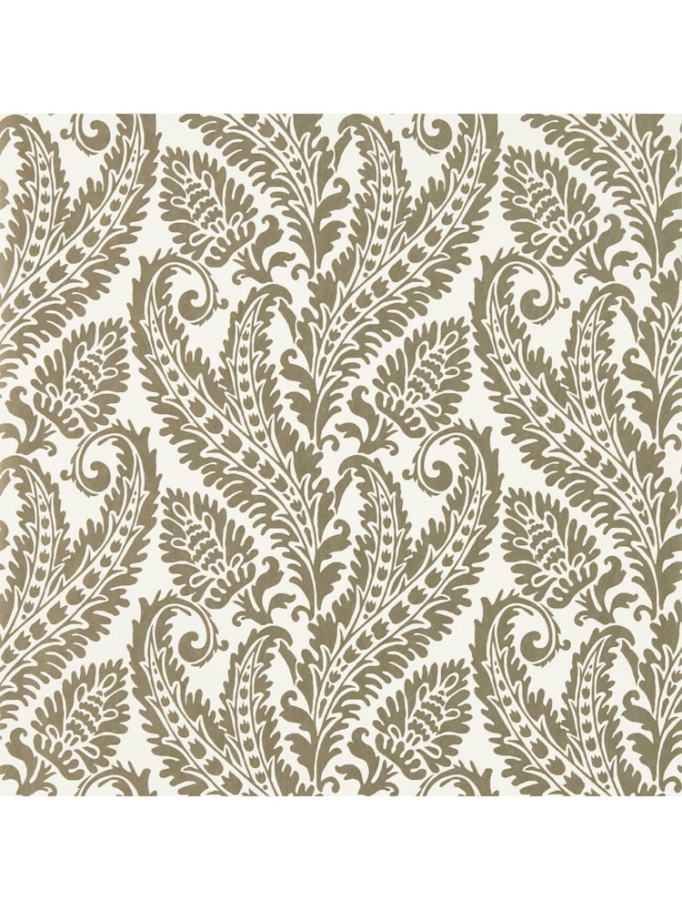 Clarke & Clarke Gilver Ivory Marianne Regale Wallpaper Sample - Image 1 of 1