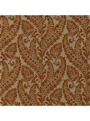 Clarke & Clarke Russet Gilver Marianne Regale Wallpaper Sample - Image 1 of 1