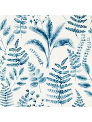 Clarke & Clarke Denim Marianne Bracken Wallpaper Sample - Image 1 of 1