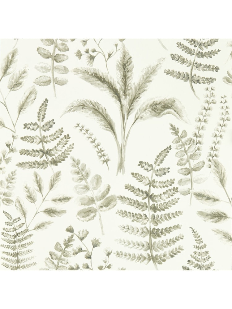Clarke & Clarke Natural Marianne Bracken Wallpaper Sample - Image 1 of 1