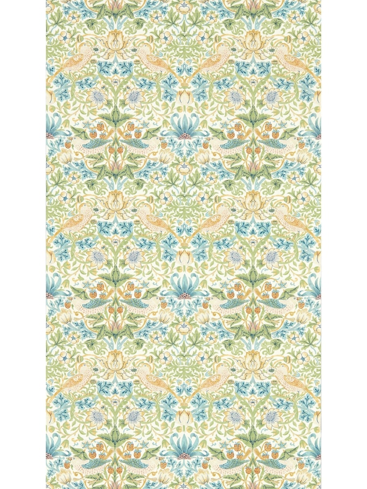 Clarke & Clarke Apple Blush William Morris Strawberry Thief Wallpaper Sample - Image 1 of 1