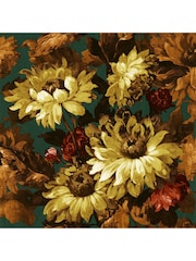 Clarke & Clarke Sage Russet Marianne Sunforest Wallpaper Sample - Image 1 of 1