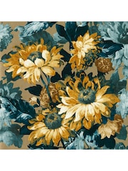 Clarke & Clarke Gilver Denim Marianne Sunforest Wallpaper Sample - Image 1 of 1