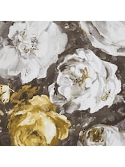 Clarke & Clarke Antique Charcoal Marianne Floretta Wallpaper Sample - Image 1 of 1