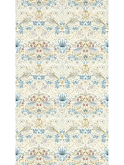 Clarke & Clarke Linen Plum William Morris Strawberry Thief Wallpaper Sample - Image 1 of 1
