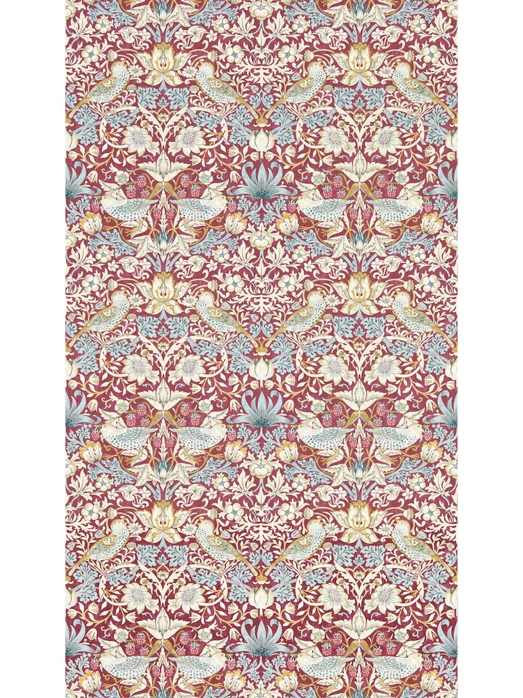 Clarke & Clarke Plum William Morris Strawberry Thief Wallpaper Sample - Image 1 of 1