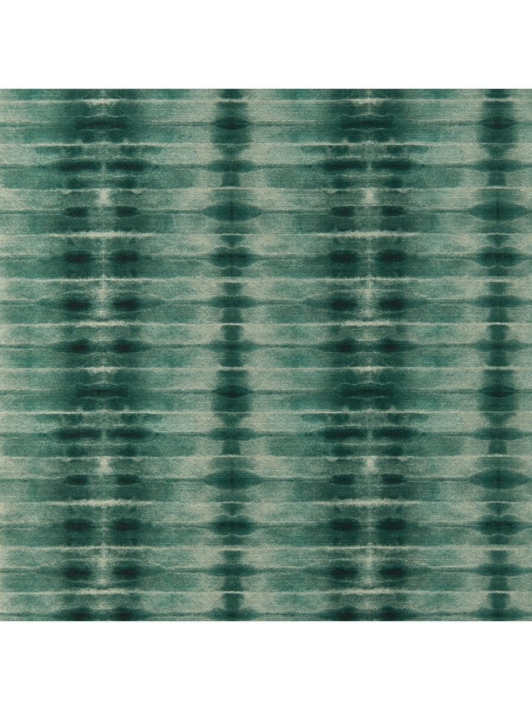 Clarke & Clarke Teal Lusso Etera Wallpaper Sample - Image 1 of 1