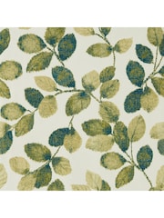 Clarke & Clarke Olive Peacock Marianne Northia Wallpaper Sample - Image 1 of 1