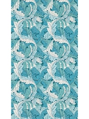 Clarke & Clarke Teal William Morris Acanthus Wallpaper Sample - Image 1 of 1