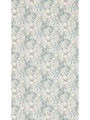 Clarke & Clarke Slate Dove Golden Lily Wallpaper Sample - Image 1 of 1