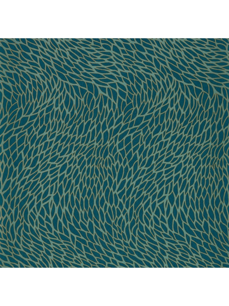 Clarke & Clarke Teal Lusso Corallino Wallpaper Sample - Image 1 of 1