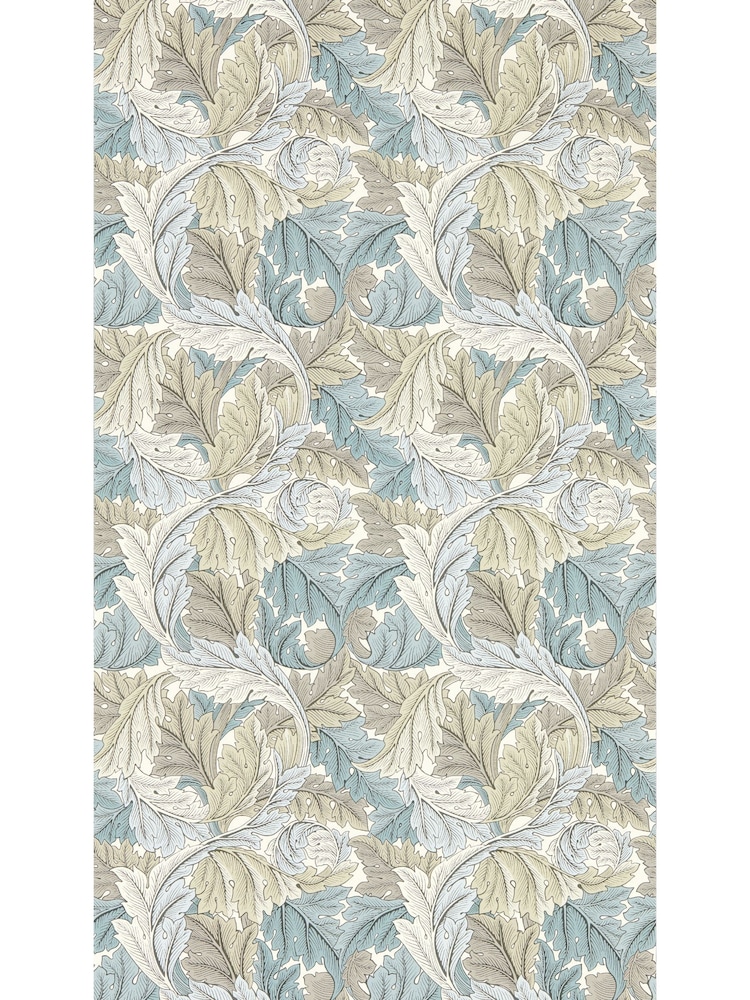Clarke & Clarke Slate Dove William Morris Acanthus Wallpaper Sample - Image 1 of 1
