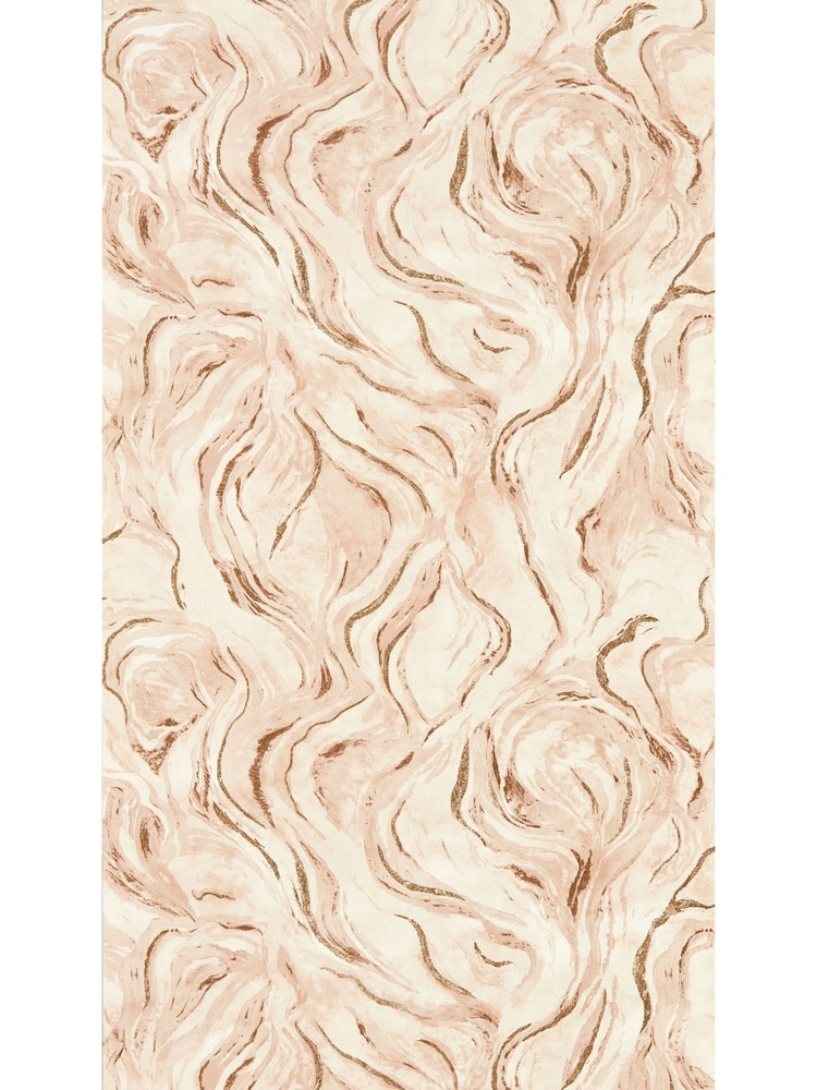 Clarke & Clarke Blush Lusso Lavico Wallpaper Sample - Image 1 of 1