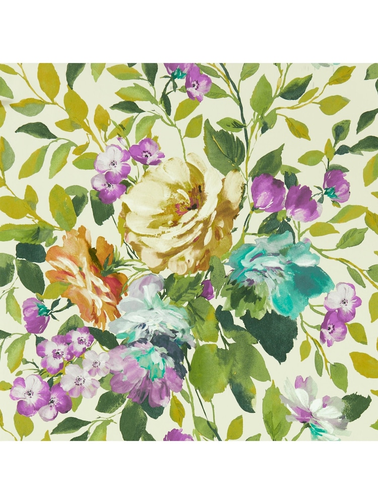 Clarke & Clarke Amethyst Exotica 2 Bloom Wallpaper Sample - Image 1 of 1
