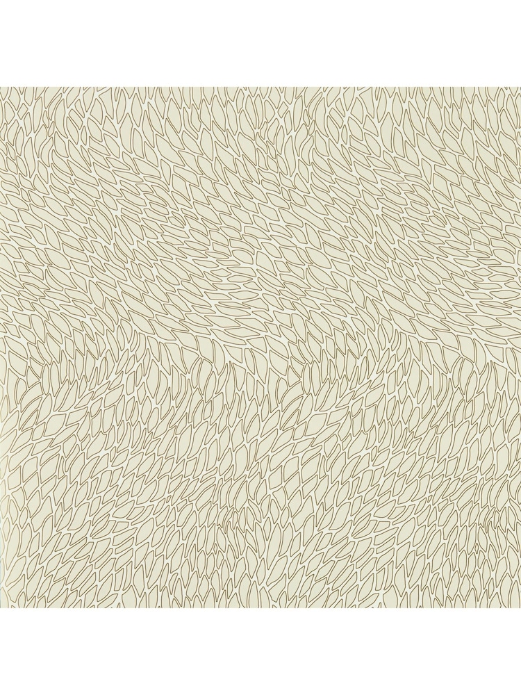 Clarke & Clarke Ivory Lusso Corallino Wallpaper Sample - Image 1 of 1