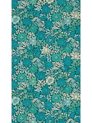 Clarke & Clarke Teal William Morris Mallow Wallpaper Sample - Image 1 of 1