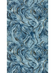 Clarke & Clarke Midnight Lusso Lavico Wallpaper Sample - Image 1 of 1