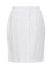 Kaffe KAnaya Knee Length Elastic Waist 100% Cotton White Skirt - Image 6 of 6