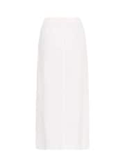 Kaffe KAnaya Elastic Waist Pockets Maxi 100% Cotton White Skirt - Image 2 of 2