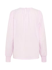 Kaffe Pink KAroca Long Sleeve Swiss Dot 100% Cotton Blouse - Image 5 of 5