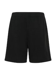 Kaffe KAnaya Wide Legs Elastic Waist 100% Cotton Black Shorts - Image 5 of 5