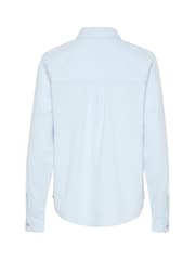 Kaffe Casual Fit Blue KAnaya Long Sleeve 100% Cotton Shirt - Image 4 of 5