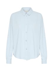 Kaffe Casual Fit Blue KAnaya Long Sleeve 100% Cotton Shirt - Image 5 of 5