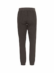 Kaffe Grey KAnaya Elastic Waist Casual 100% Cotton Trousers - Image 6 of 6