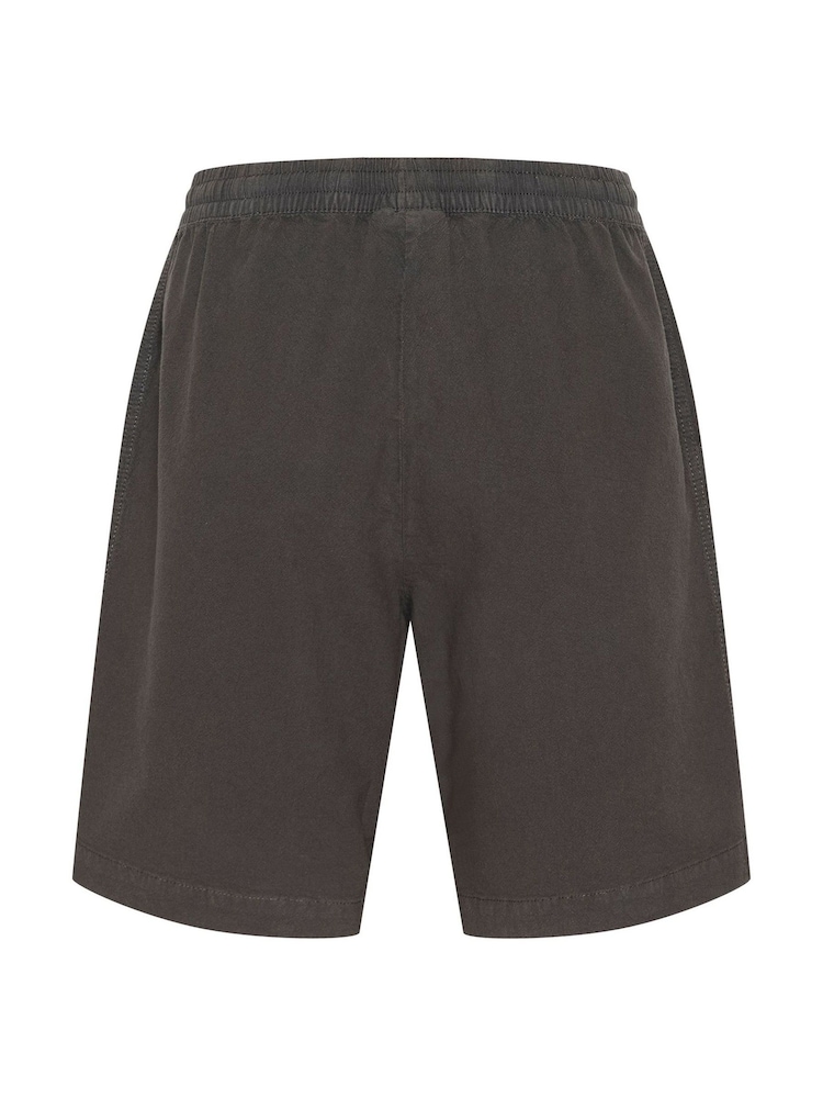 Kaffe Grey KAnaya Wide Legs Elastic Waist 100% Cotton Shorts - Image 7 of 7