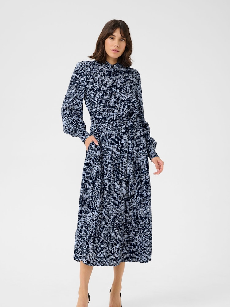 Kaffe KApollie Button Pocket Maxi Dress - Image 1 of 5