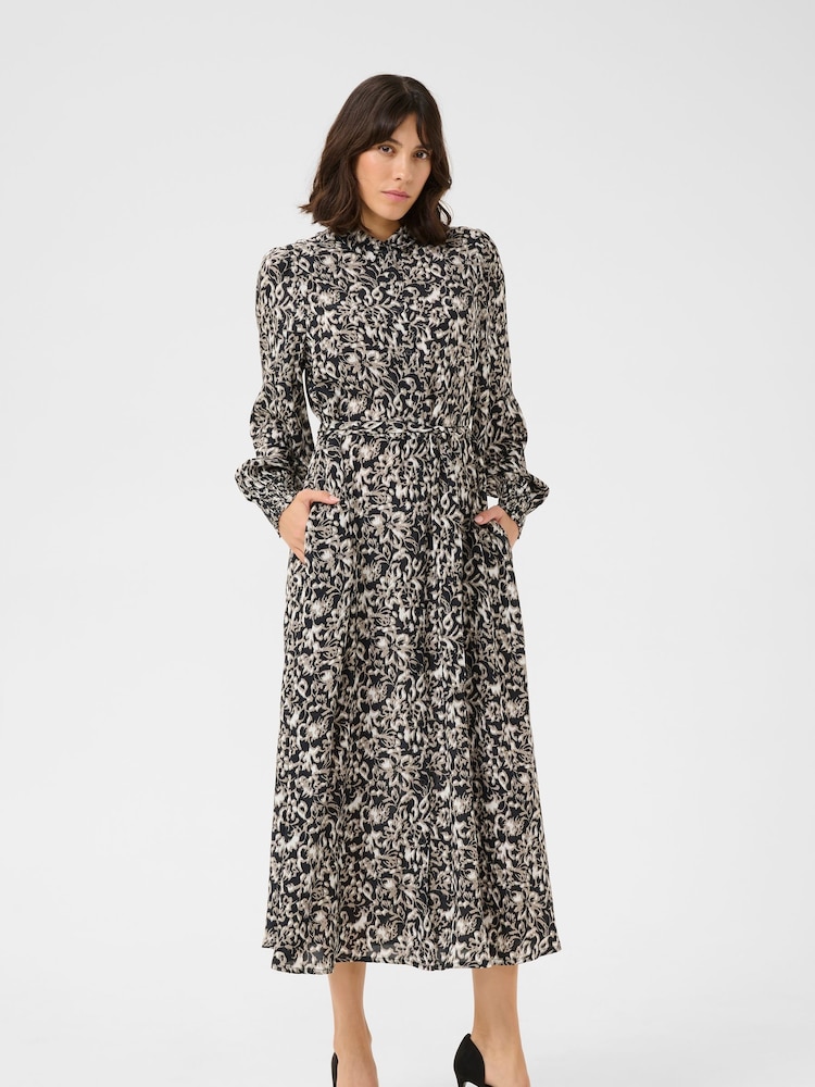 Kaffe KApollie Button Pocket Maxi Dress - Image 1 of 5