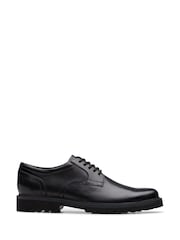 Clarks Black Black Leather Berwick Lace Shoes - Image 1 of 6