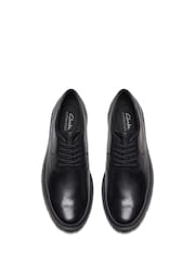 Clarks Black Black Leather Berwick Lace Shoes - Image 5 of 6
