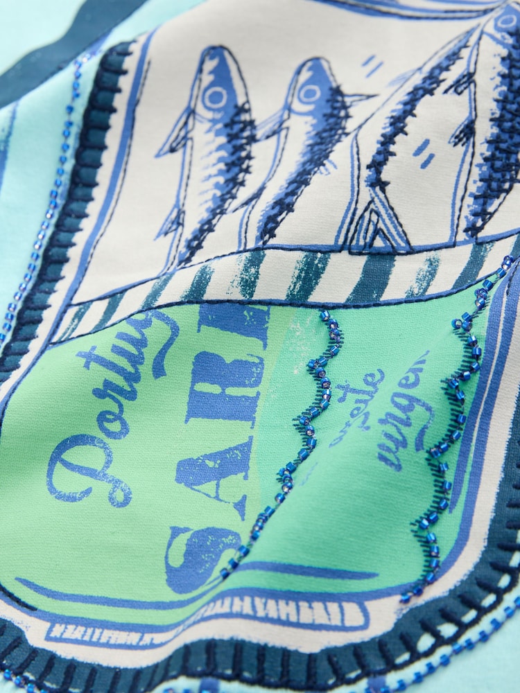Azul - Graphic Print Beach T-Shirt - Imagen 10 de 10 Azul - Graphic Print Beach T-Shirt - Imagen 10 de 10