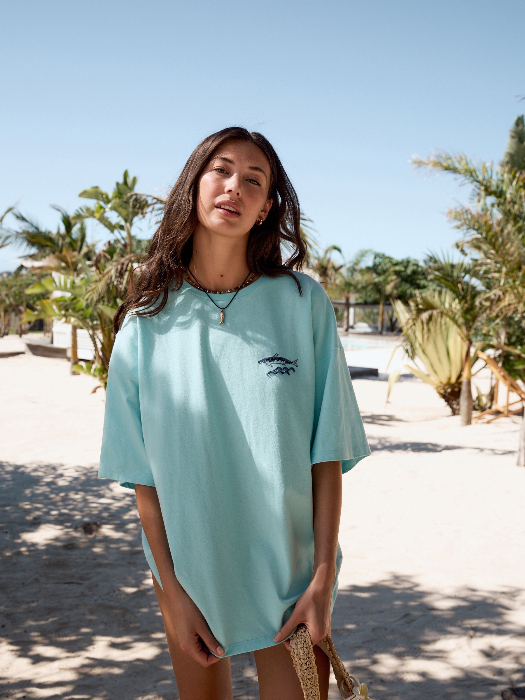 BEACH SHIRT JADE NAVY BLUE main image 0