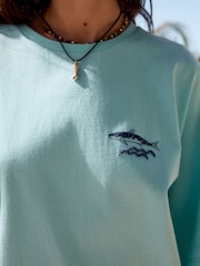 Azul - Graphic Print Beach T-Shirt - Imagen 5 de 10