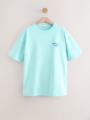 Azul - Graphic Print Beach T-Shirt - Imagen 7 de 10