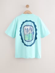 Azul - Graphic Print Beach T-Shirt - Imagen 8 de 10